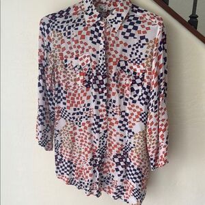 CABI Geometric Print Women's Top